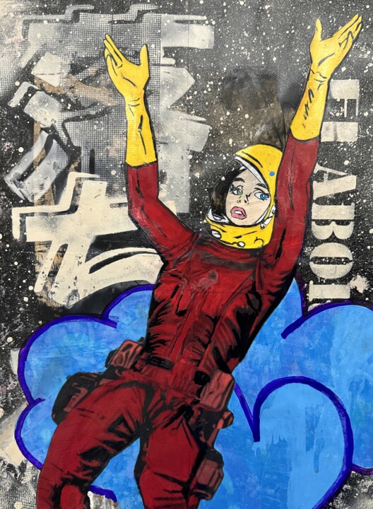 "D-fall" 绘画, 21.5x15.8 in