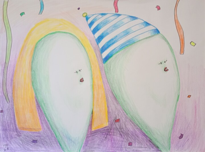 Drawing titled "A sour pate" by Pavlo Ponomarenko, Original Artwork, Conté