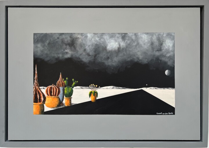 Peinture intitulée "Garden fair" par Robert Van Den Herik, Œuvre d'art originale, Acrylique