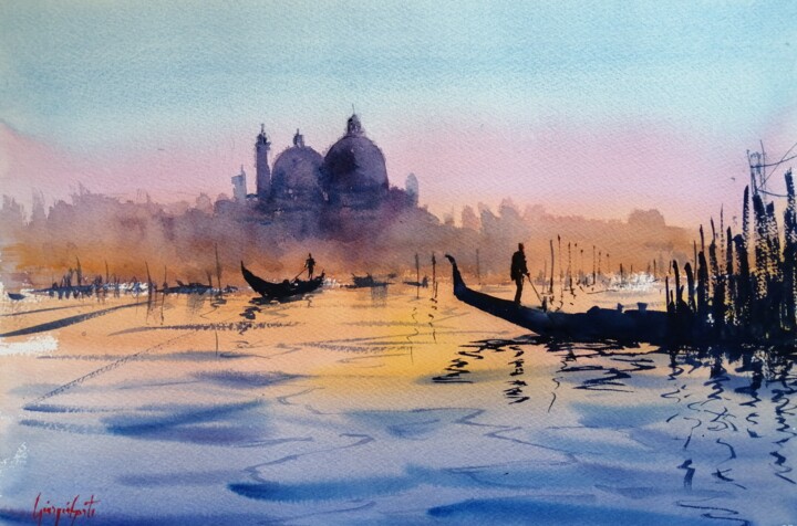 Venice 130 Painting, 13.8x20.9 in