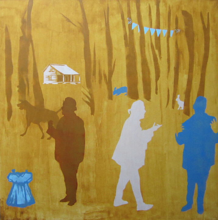 EN LA FLORESTA 绘画, 39.4x39.4 in