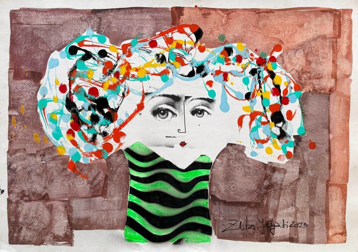 Reina del viento 绘画, 26.8x37.8 in