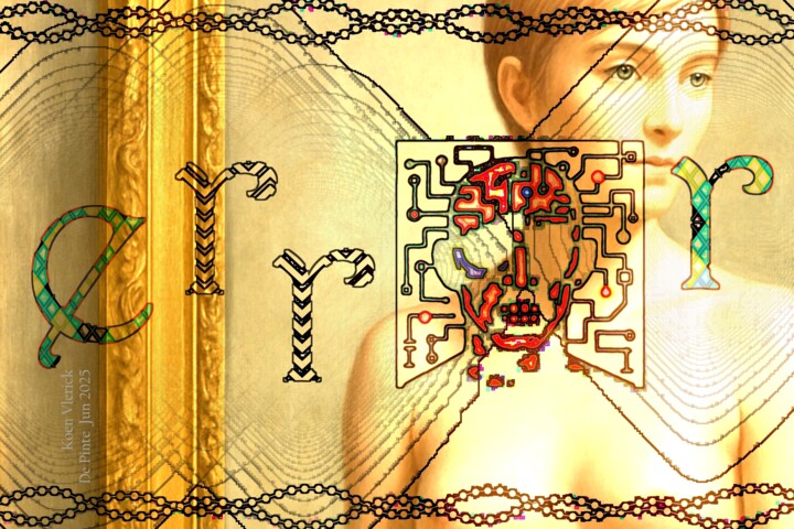 Digitale Kunst mit dem Titel "error on 1 beautifu…" von Koen Vlerick, Original-Kunstwerk, 2D digitale Arbeit