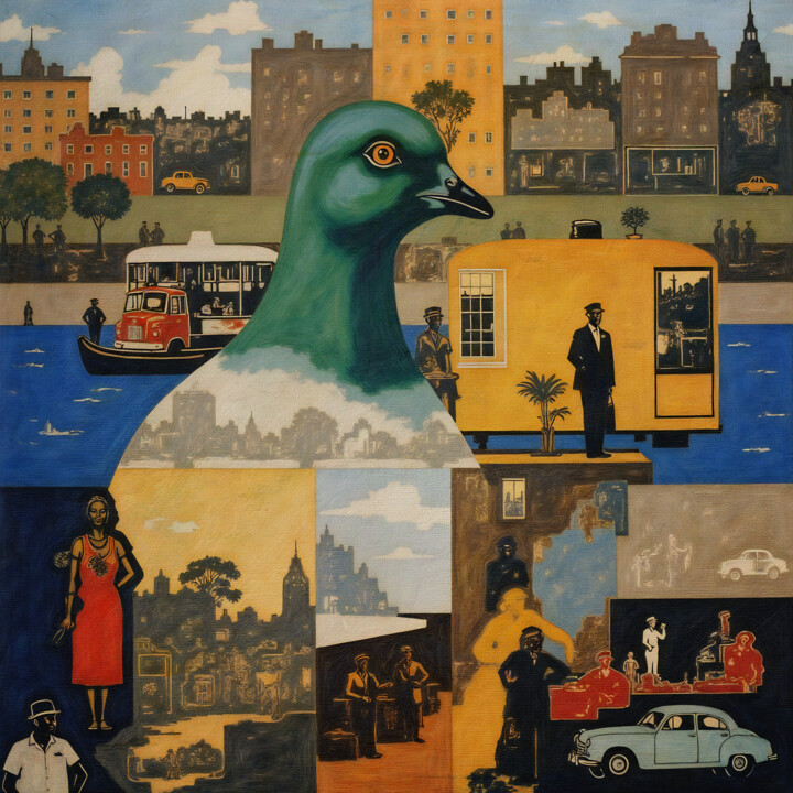 The Poetry of Ordinary Moments Kolaj, 19,7x19,7 in