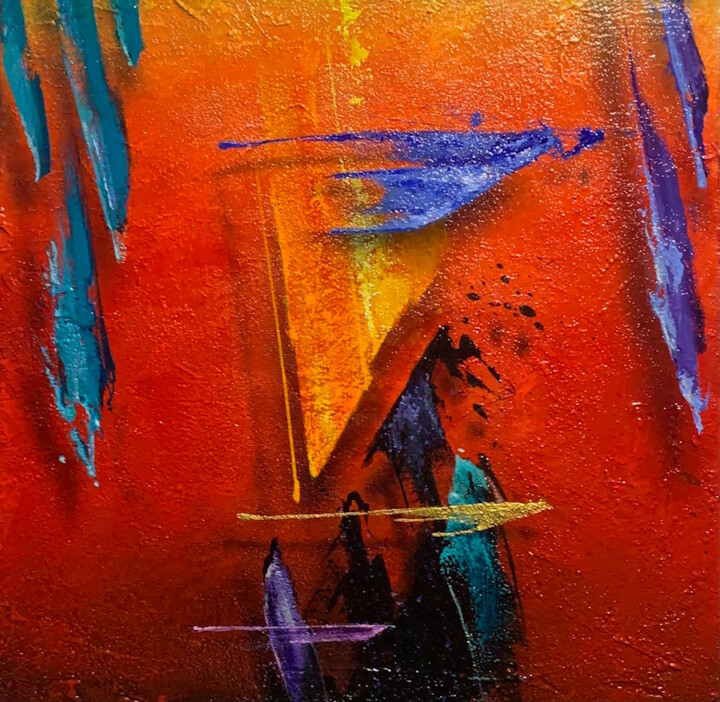 绘画,  17.7x17.7 in 