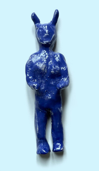 Personnage à tête de cornes Скульптура, 7,7x2,2 in
