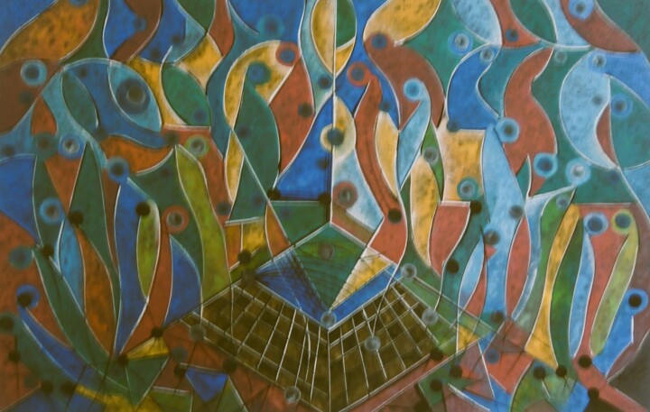 Nosso tempo Junho-12 Pittura, 39,4x59,1 in