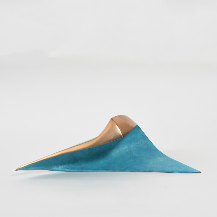 Sculpture titled "Shorebreak 6/9" by Philip Hearsey, Original Artwork, Bronze
