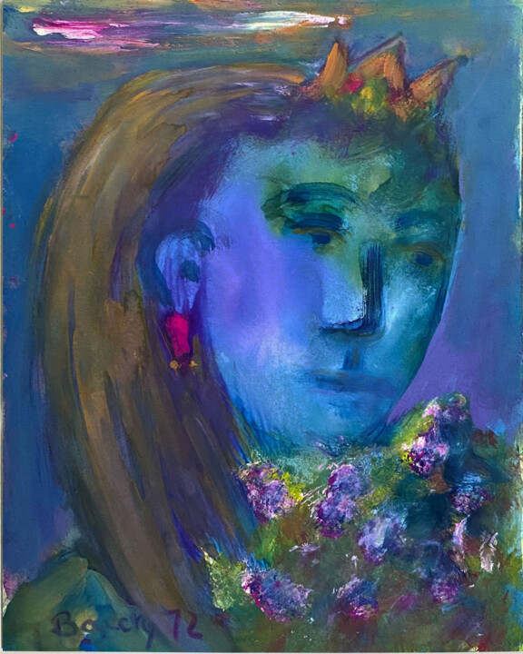 La reine malka Tablo, 15x11 in