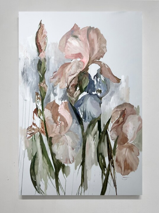 Expressive flowers 5 Pintura, 57,1x39,4 in