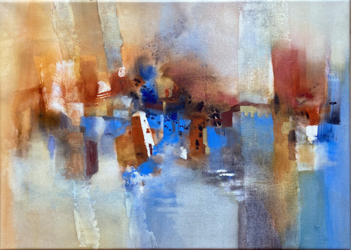 Bleu royal Картина, 19,7x27,6 in