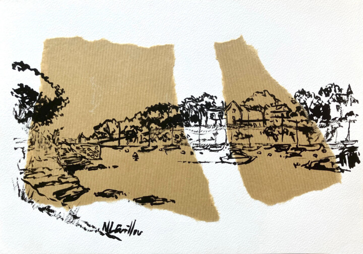 Pornic 9 Картина, 8,3x11,8 in