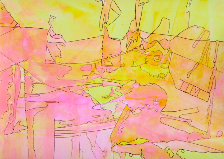 687. The Forgotten Path Home. 2024. Veera Zukova 绘画, 8.3x11.6 in