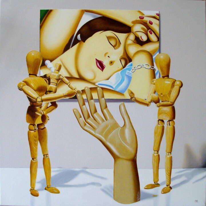 Le musée de la main 绘画, 19.7x19.7 in