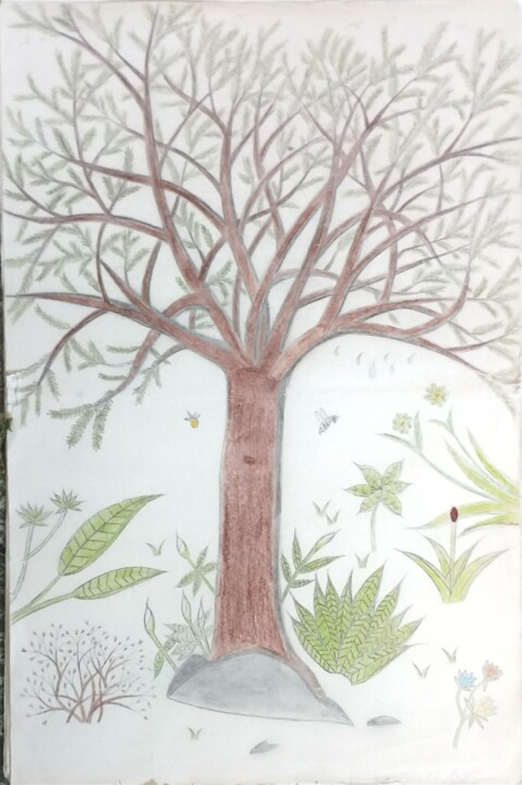 Labre De la vie Drawing, 16.1x10.6 in