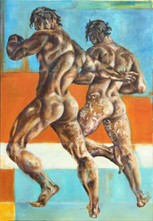Body's conflict 미술작품, 51.2x35.4 in