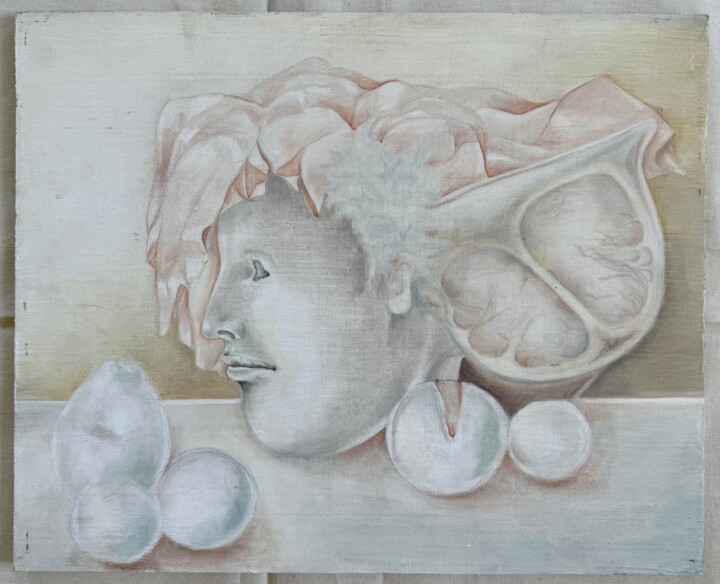 "Maschera" başlıklı Tablo Birgit Karg tarafından, Orijinal sanat, Pastel