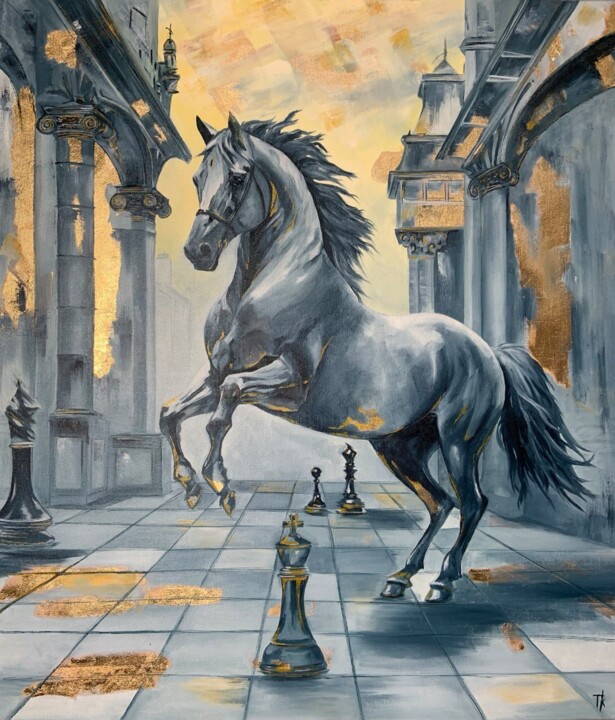 Chess symphony Pintura, 27,6x23,6 in