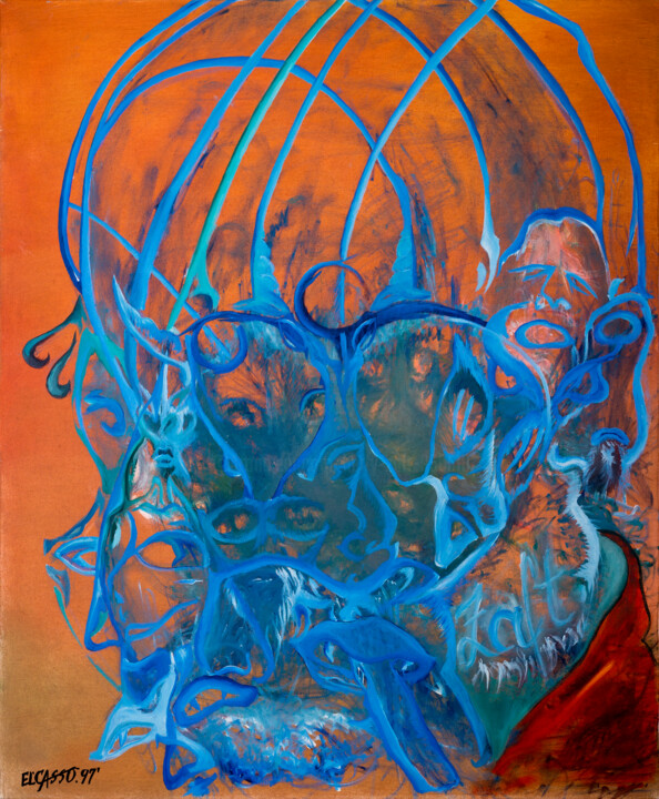 Tausend Gesichter und doch eine Kreatur Pittura, 43,3x35,4 in