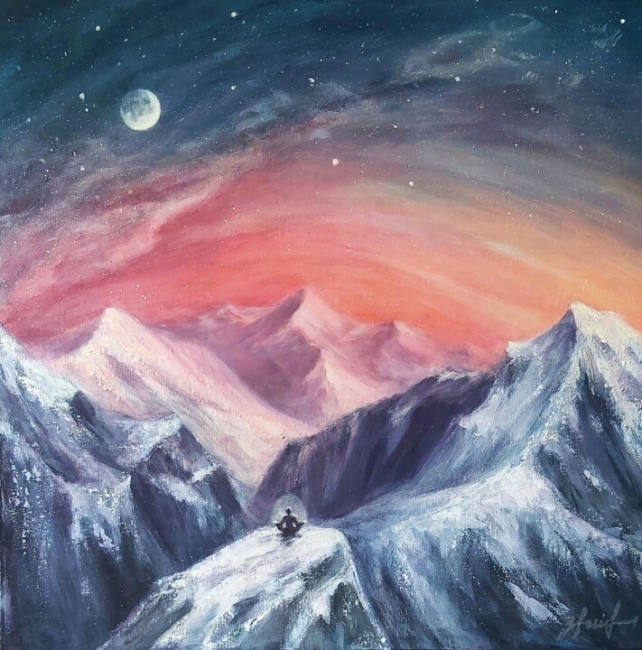 Zen 绘画, 19.7x19.7 in