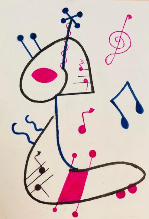 绘画,  5.9x4.1 in 