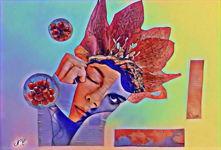 Rêverie 拼贴, 16.5x11.7 in