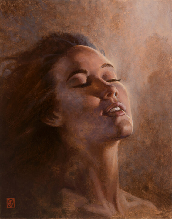 绘画 标题为“Feel” 由Christophe Vacher, 原创艺术品, 油 安装在木质担架架上