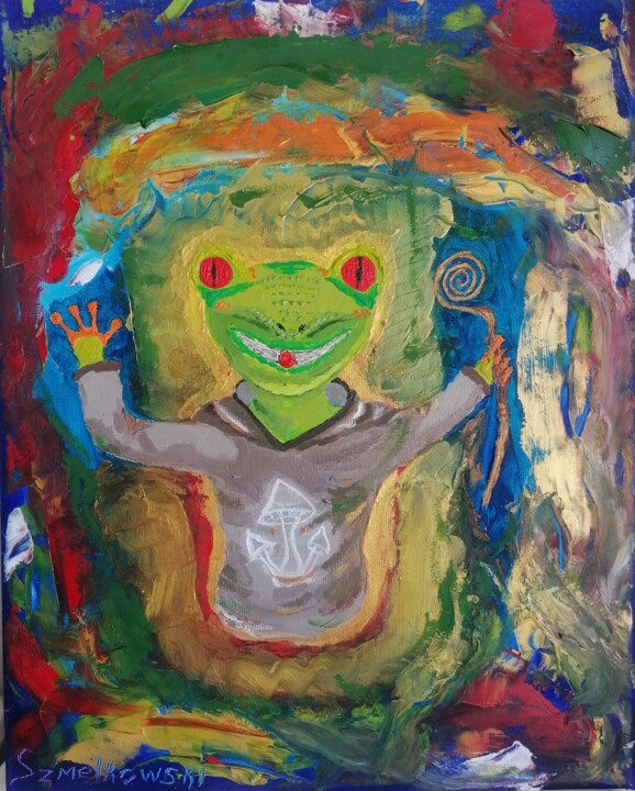 guide of worlds 24×30 绘画, 11.8x9.5 in