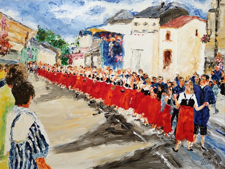 Peinture intitulée "In tch’min pour el…" par Antoine Juliens, Œuvre d'art originale, Acrylique Monté sur Carton