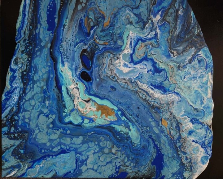 Painting titled "08" by Xia Xia, Original Artwork, Acrylic Mounted on Wood Stretcher frame