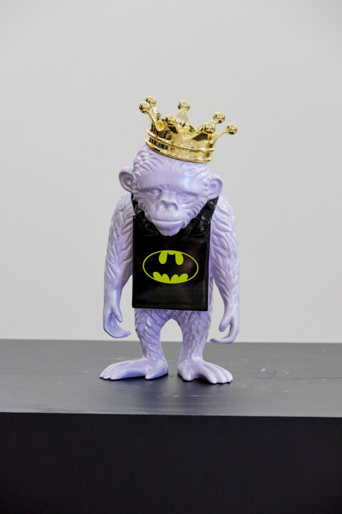Crowned Monkey Batman Heykel, 13x6,7 in