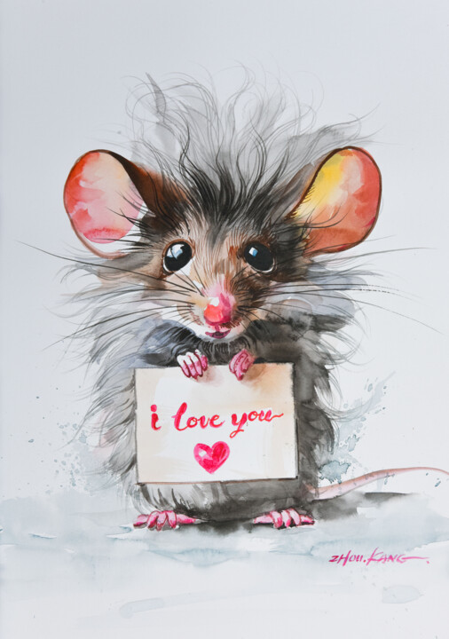 I LOVE YOU 1 Pintura, 15,8x11,8 in