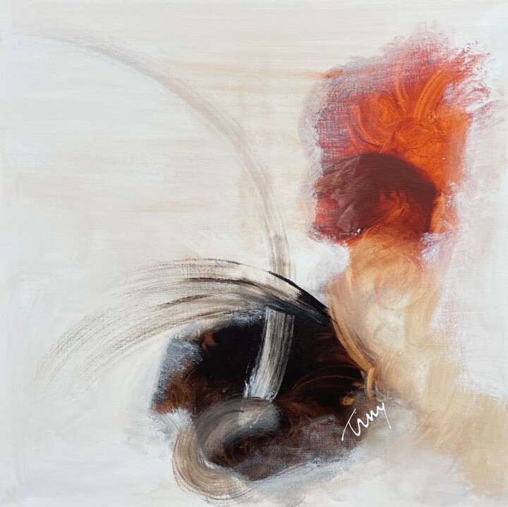 Whirl of Flame 绘画, 31.5x31.5 in