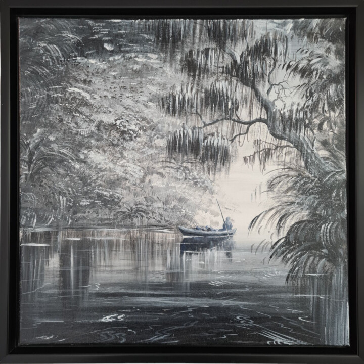 La barque Pittura, 15,8x15,8 in