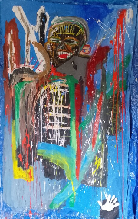 White hand Painting, 76.8x47.2 in