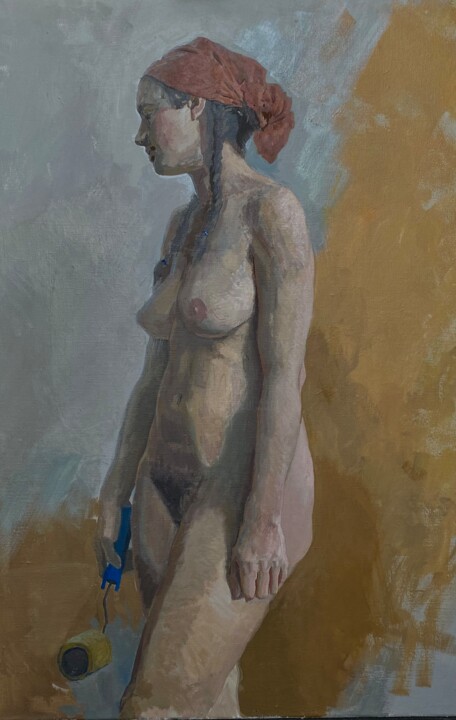 Madonna Painting, 31.5x23.6 in