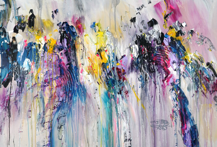 Painting titled "Symphony Of Dreams…" by Peter Nottrott, Original Artwork, Acrylic
