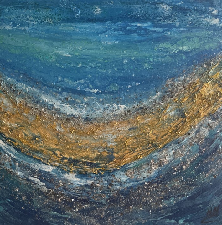 "Sunlit Tides" başlıklı Tablo Nataliia Mcmillian tarafından, Orijinal sanat, Akrilik