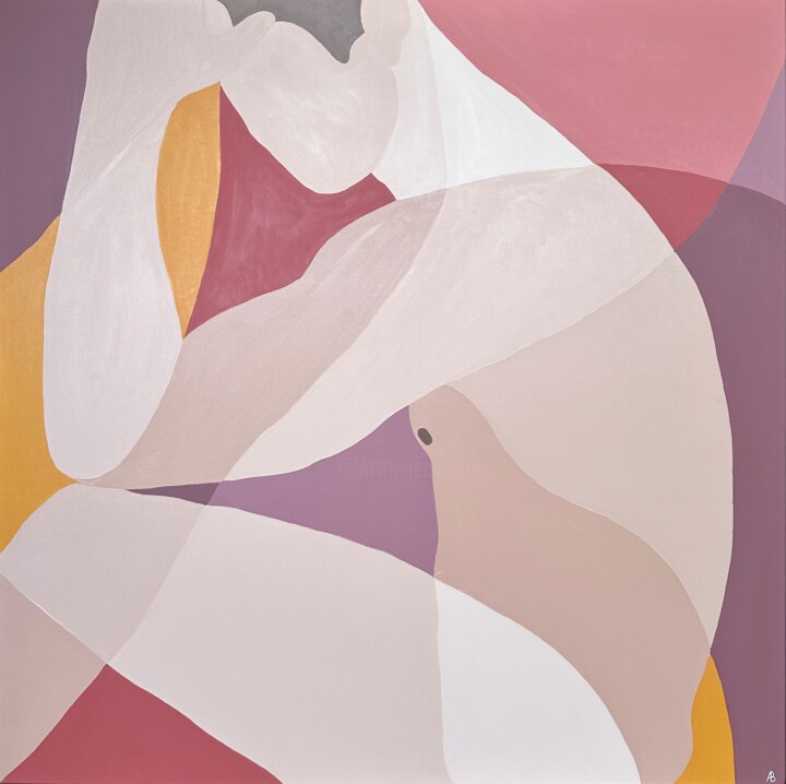 Silence 绘画, 39.4x39.4 in