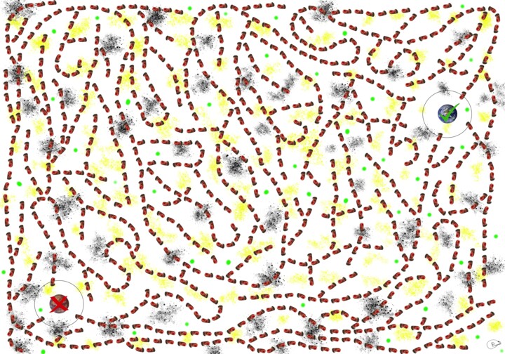 数字艺术 标题为“La solution est en…” 由Pascal Rissac, 原创艺术品, 数字油画