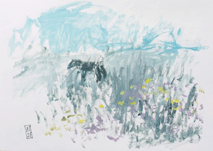 The horse 绘画, 8.3x11.7 in