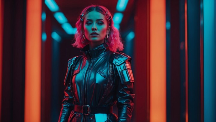 Фотография под названием "Chasseuse cosmique" - Pavel Apilat, Подлинное произведение искусства, Манипулированная фотография