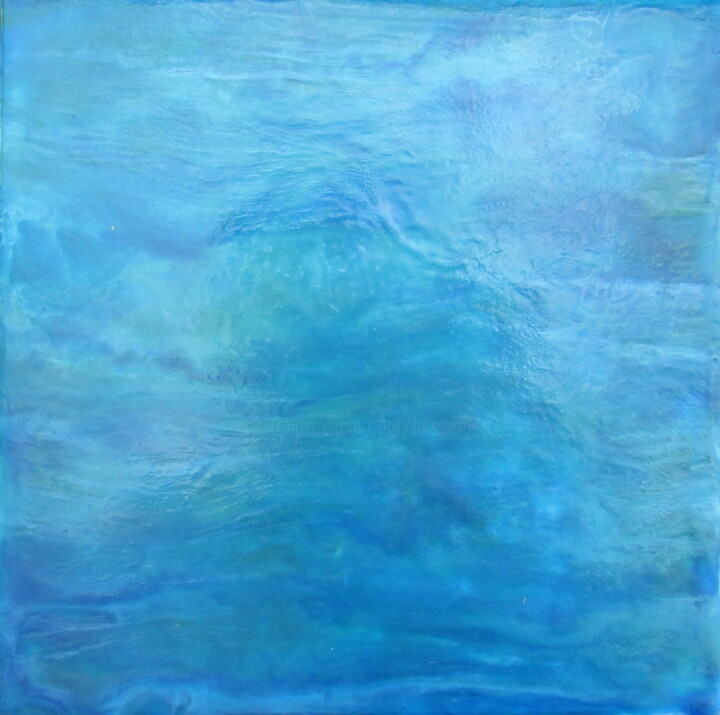 calme plat sur la Méditerranée Painting, 7.9x7.9 in