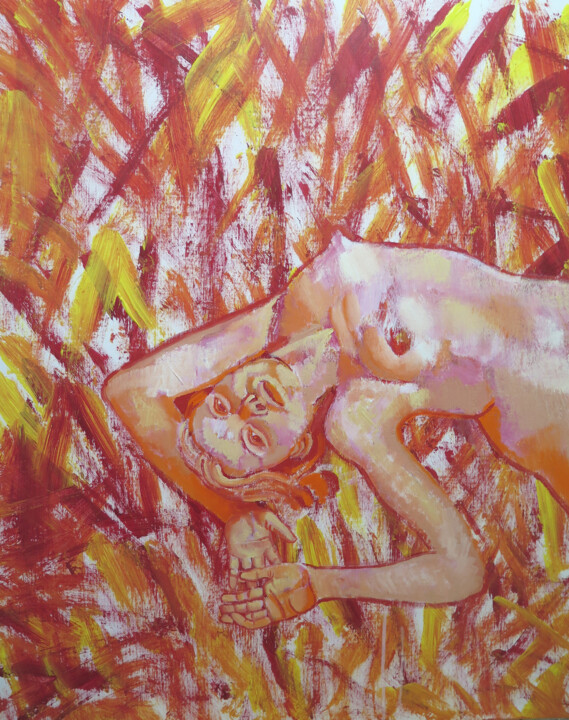 Peinture intitulée "UNTRAPPED XXXI" par Adalberto Miguez, Œuvre d'art originale, Huile Monté sur Châssis en bois