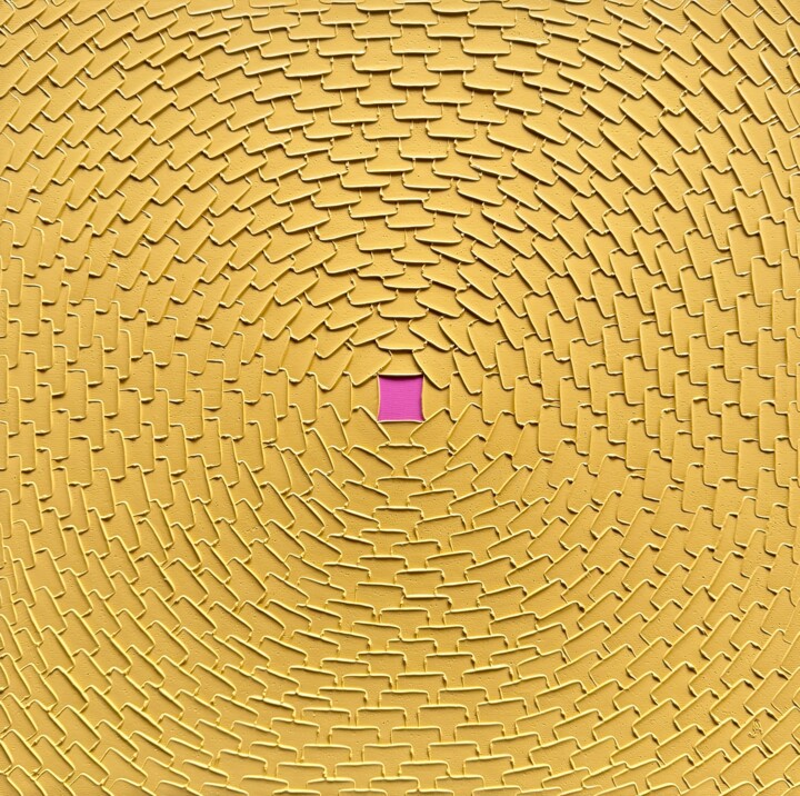 绘画 标题为“Rose - 855” 由Aykaz Arzumanyan, 原创艺术品, 油 安装在木质担架架上