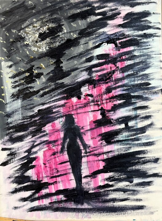 Un petit paradis sur le balcon Pittura, 7,9x15,8 in