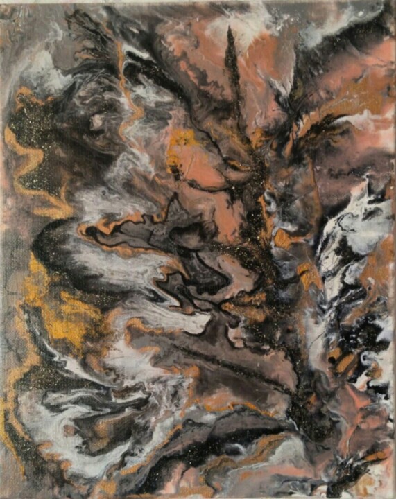 The Mystery of Fire 绘画, 19.7x15.8 in