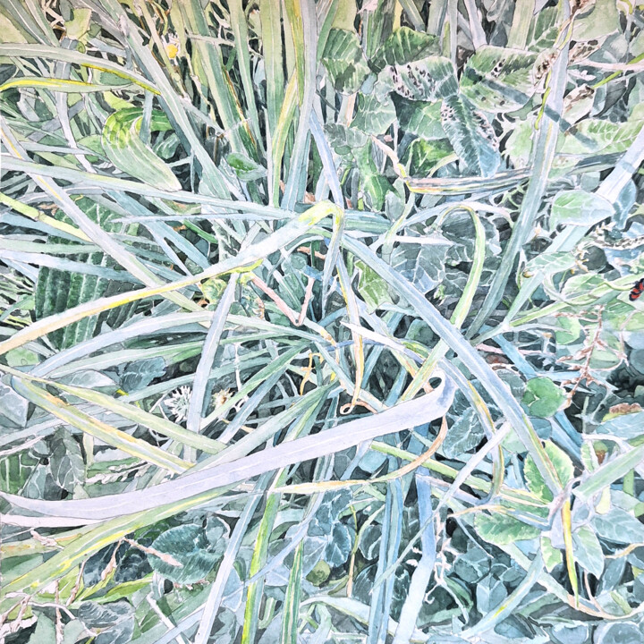Drawing titled "Temps et désordre S9" by Guillaume Querré, Original Artwork, Watercolor