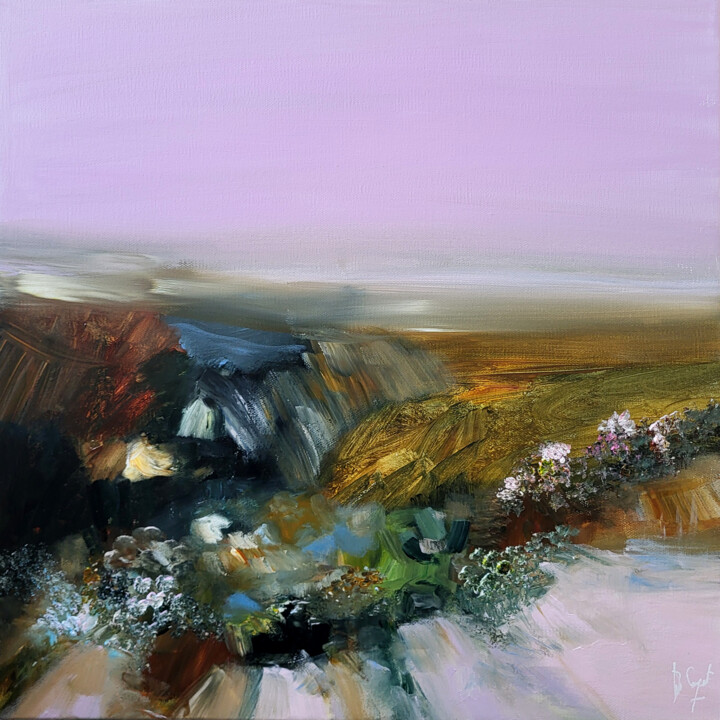 Décalé vers le ciel 绘画, 15.8x15.8 in