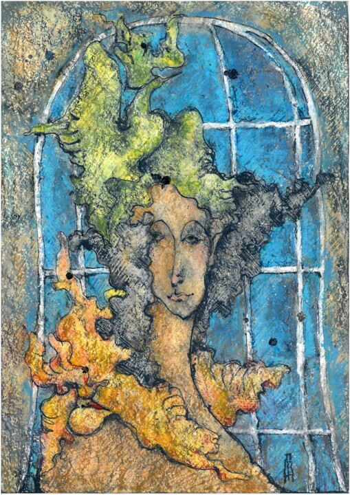 图画,  16.4x11.6 in 